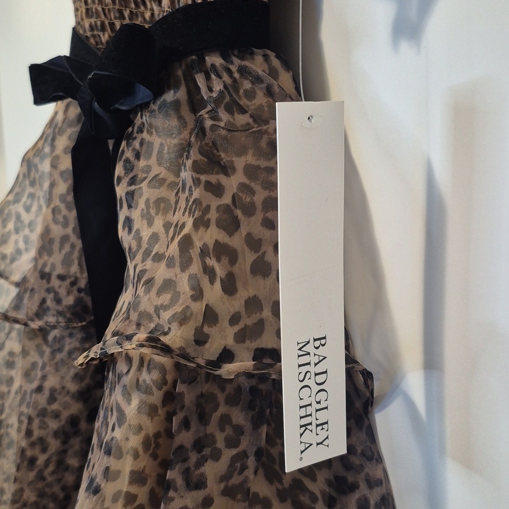 NWT Badgley Mischka Girls Leopard Dress - 6 - Special Occasion - Picture 3 of 8